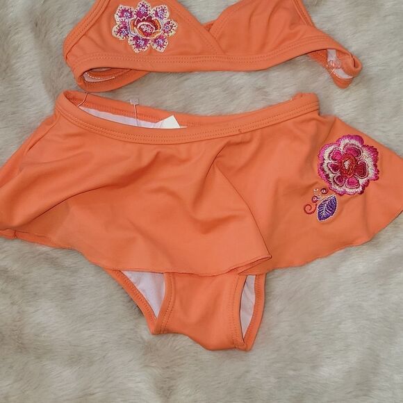 JANIE AND JACK 2-PIECE ORANGE SWIMSUIT, SIZE 18-24 - NEW! - Picture 3 of 5